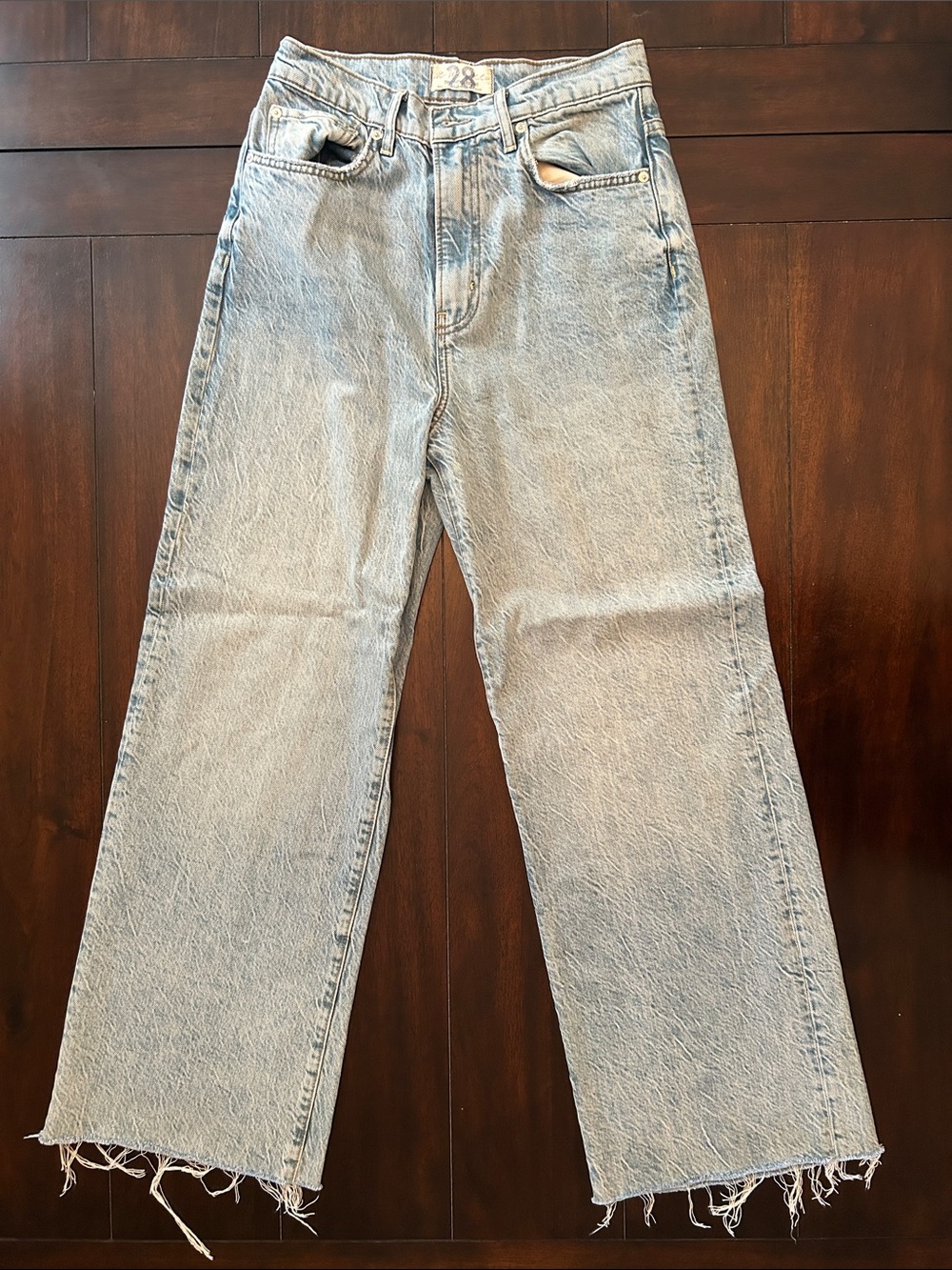We The Free Light Wash Straight-Leg Jeans